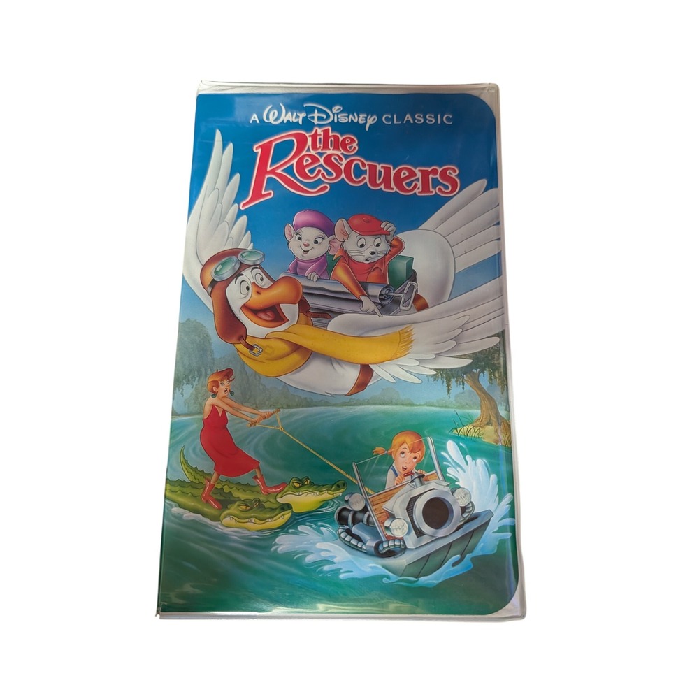 Disney The Rescuers VHS Kids OS Blue Good Black Diamond Classic 1399